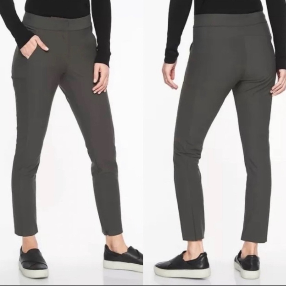 Athleta Stellar Trouser Arbor Olive, gently worn, size 10